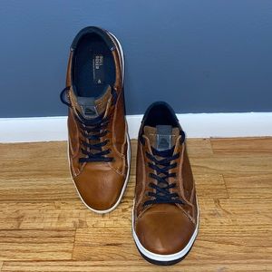 Handmade Bull Boxer Brown & Navy Lace-ups Size 12